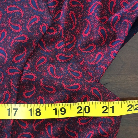 Michael Kors Women’s Dress XXL Navy Scarlet Red Short Sleeves long zipper NWOT - Picture 10 of 11